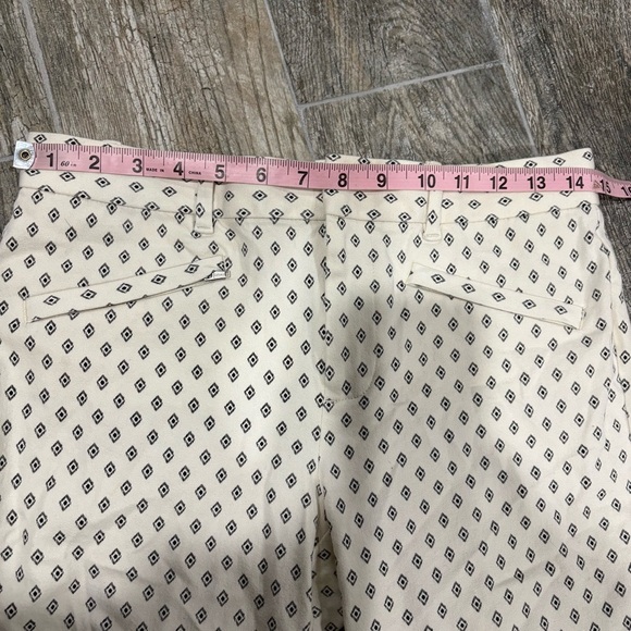 GAP Women’s Ivory Black Skinny Ankle Work Pants Sz 6 Classic Preppy Stretch - Picture 7 of 9